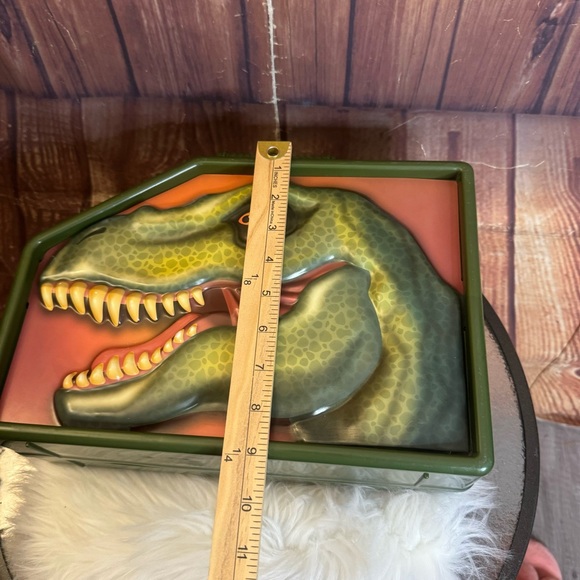 Micro Kingdom Green Dinosaur Carry Storage Case Toys Playcase - Picture 5 of 14